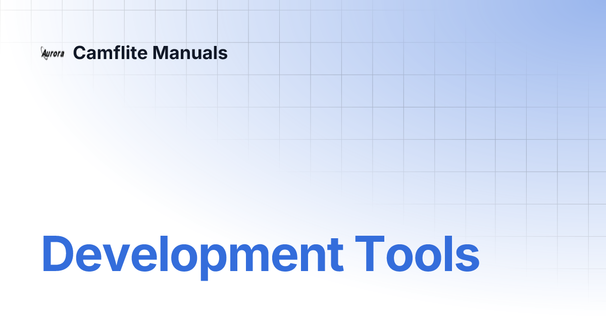 Development tools camflite manuals